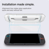 Nintendo Switch 2 Spigen Glass tR EZ Fit Skjermbeskyttelsesglass m. Installasjonsramme - 2 stk - Gjennomsiktig