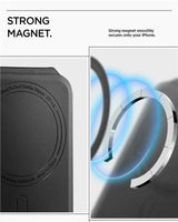 Spigen Sammenleggbar Kortholder med 1 Kortspor - MagSafe Kompatibel - Svart