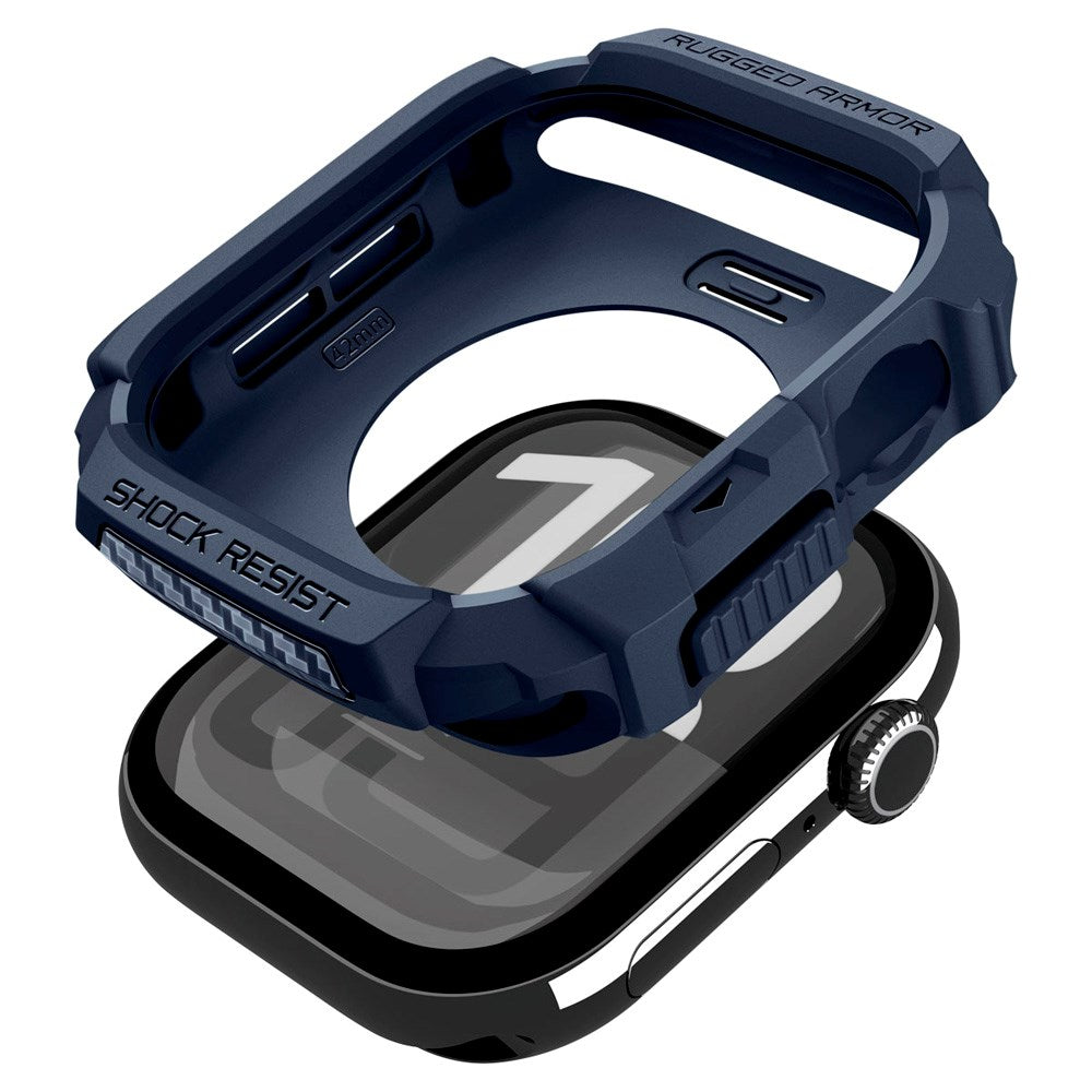 Apple Watch 11 / 10 (42mm) Spigen Rugged Armor 2 Deksel - Blå