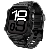 Apple Watch 11 (42mm) Spigen Rugged Armor Pro 2 Deksel m. Rem - Svart