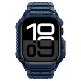 Apple Watch 11 (42mm) Spigen Rugged Armor Pro 2 Deksel m. Rem - Blå