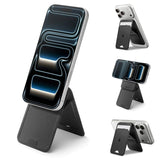 Spigen Slim Fold Kortholder for 1 Kort med Stativfunksjon - MagSafe Kompatibel - Svart