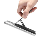 Spigen Slim Fold Kortholder for 1 Kort med Stativfunksjon - MagSafe Kompatibel - Svart