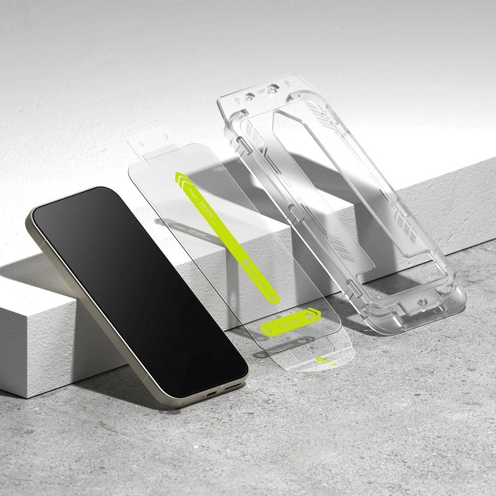 Ringke Google Pixel 9a Easy Slide Herdet Glass Skjermbeskytter – 2 Stk. – Gjennomsiktig