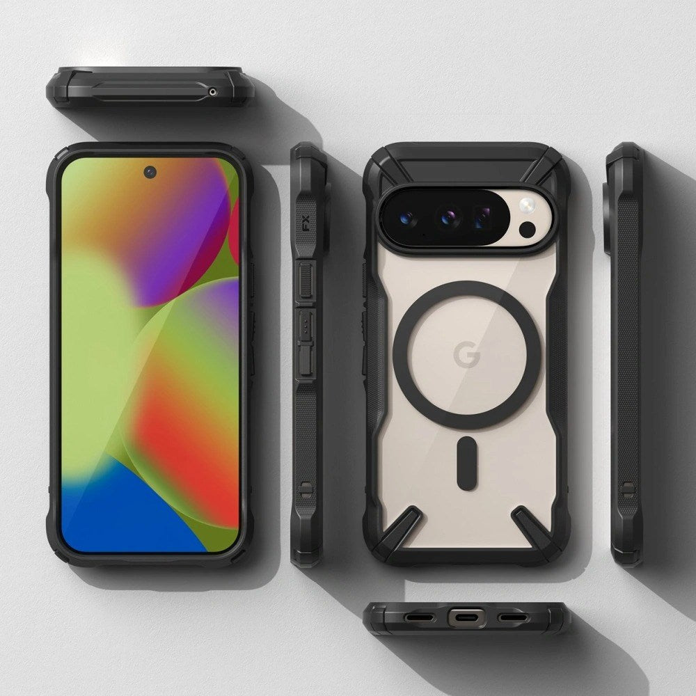 Google Pixel 10 / 10 Pro Ringke Fusion X Deksel - MagSafe Kompatibel - Svart / Gjennomsiktig