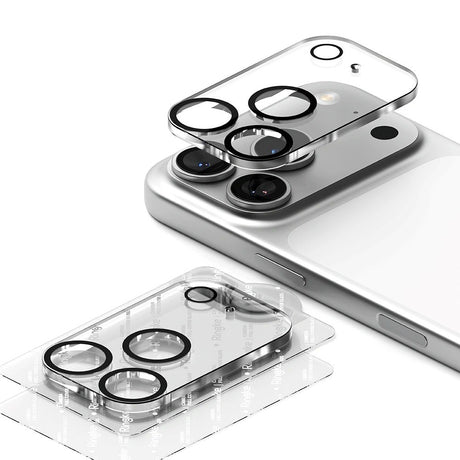 iPhone 17 Pro Max Ringke Beskyttelsesglass for Kameralinse - 2 stk. - Gjennomsiktig / Svart