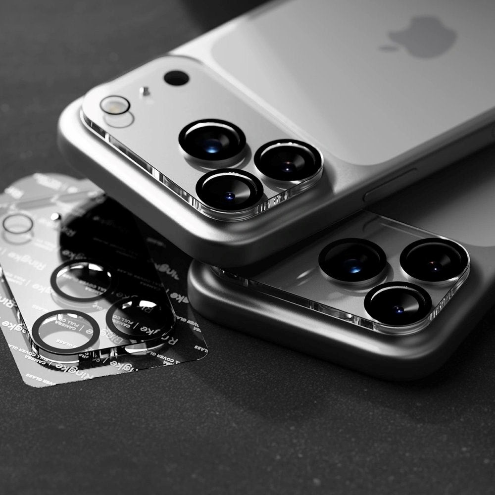 iPhone 17 Pro Max Ringke Beskyttelsesglass for Kameralinse - 2 stk. - Gjennomsiktig / Svart