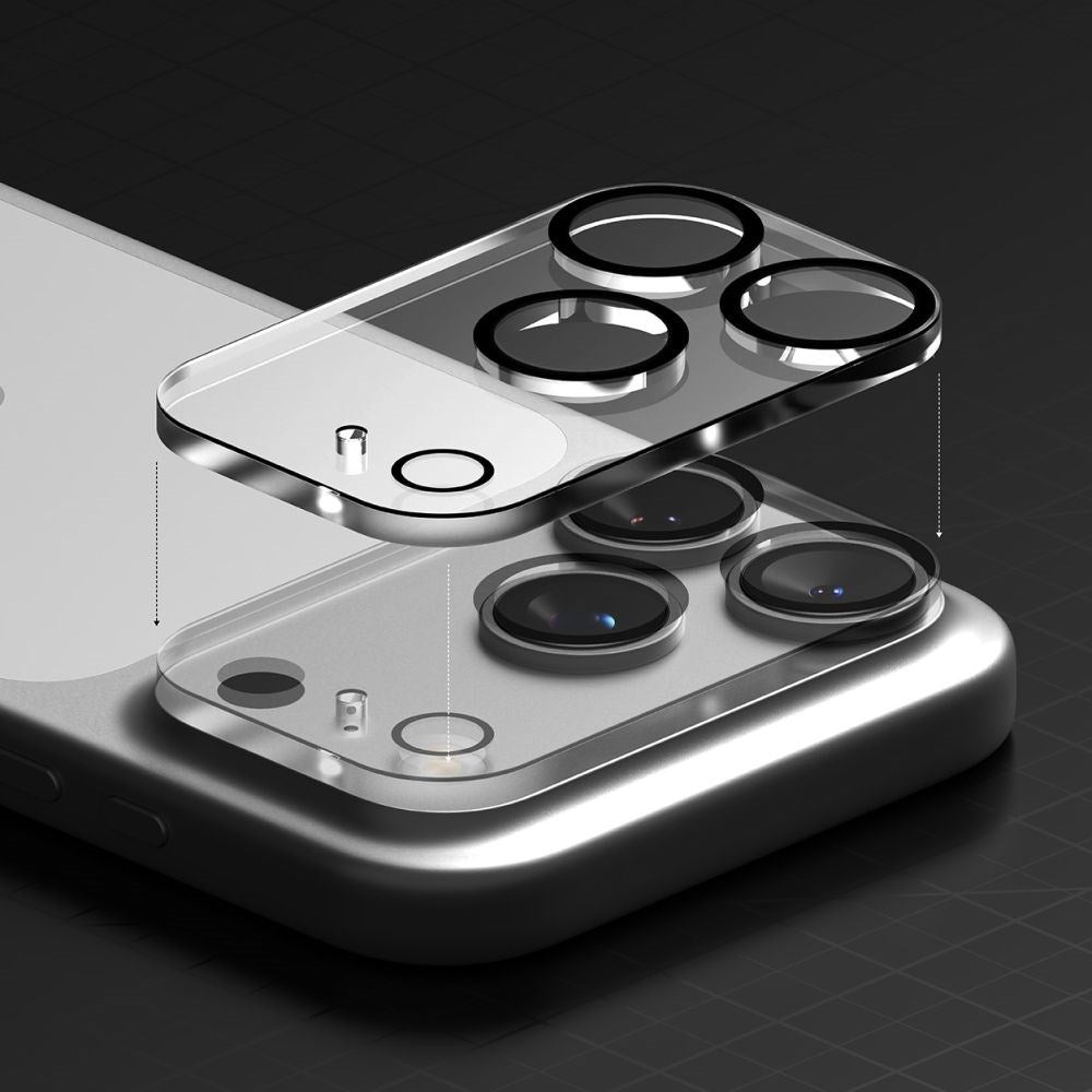 iPhone 17 Pro Ringke Beskyttelsesglass for Kameralinse - 2 stk. - Gjennomsiktig / Svart