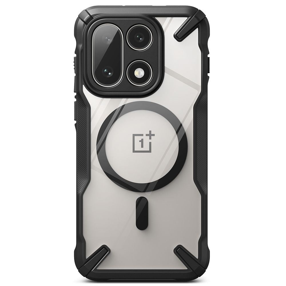 OnePlus 15 Ringke Fusion X Deksel - MagSafe Kompatibel - Svart / Gjennomsiktig