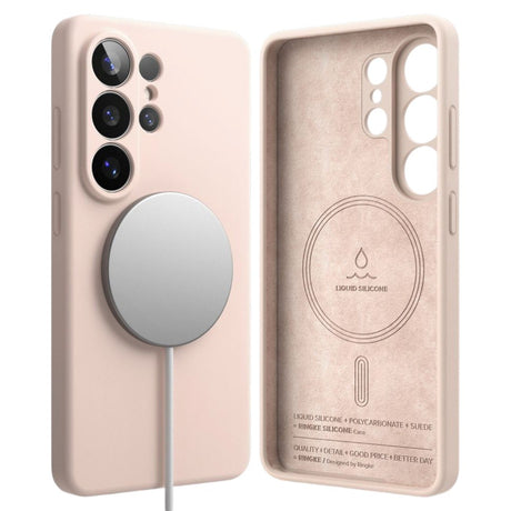 Samsung Galaxy S26 Ultra Ringke Silikon Deksel - MagSafe Kompatibel - Rosa