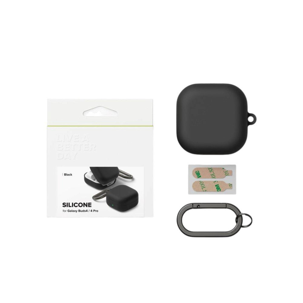 Samsung Galaxy Buds 4 / 4 Pro Ringke Silikon Deksel - Svart