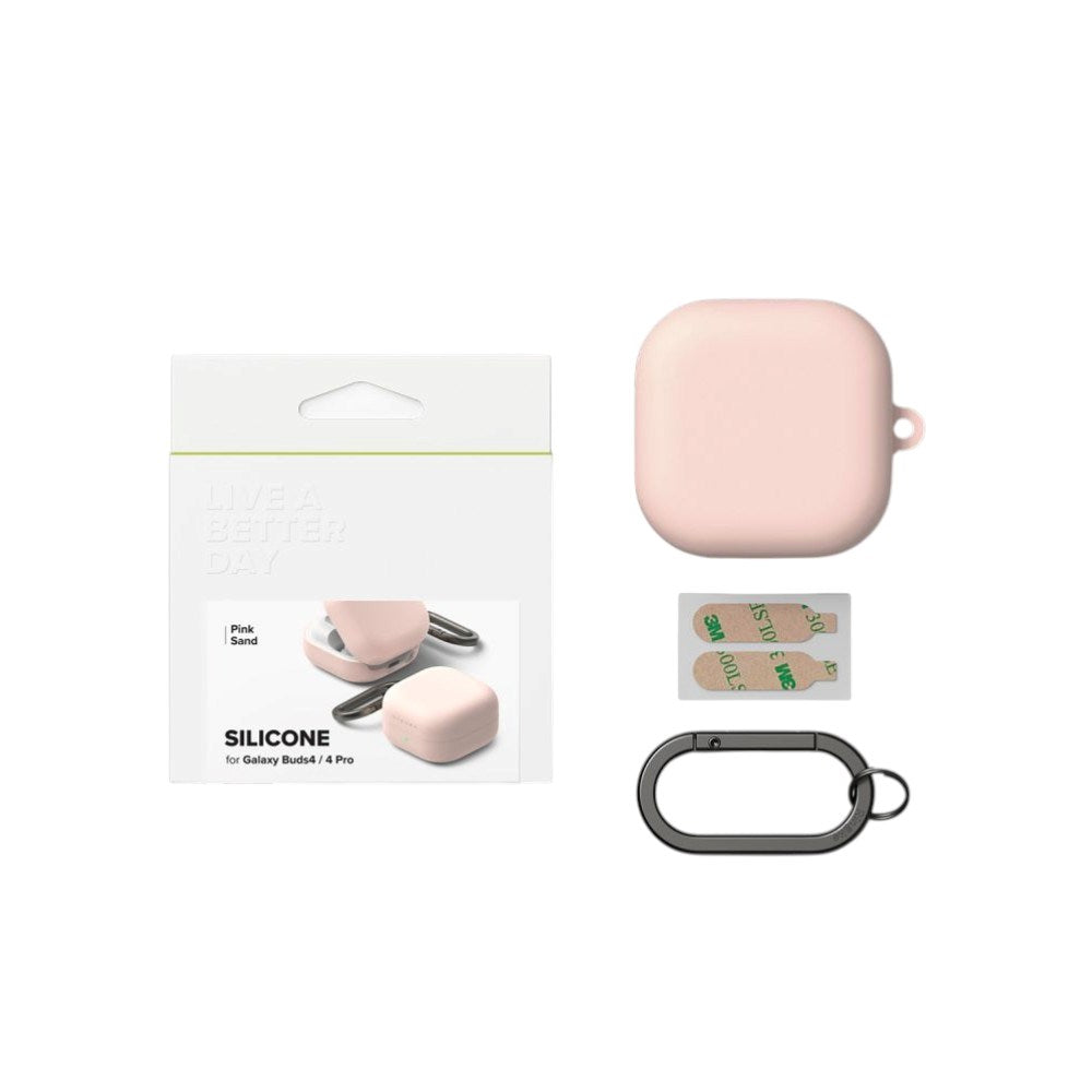 Samsung Galaxy Buds 4 / 4 Pro Ringke Silikon Deksel - Rosa