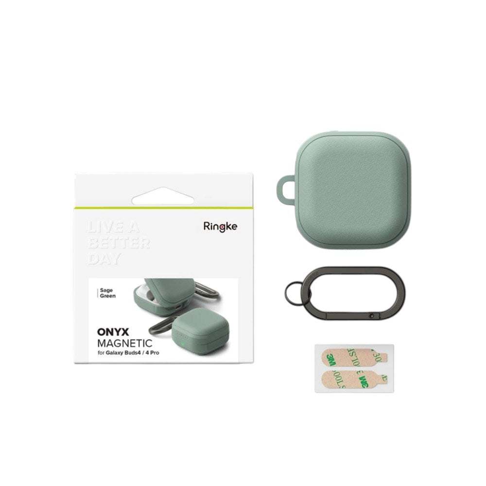 Samsung Galaxy Buds 4 / 4 Pro Ringke Onyx Magnetisk Plast Deksel - Grønn