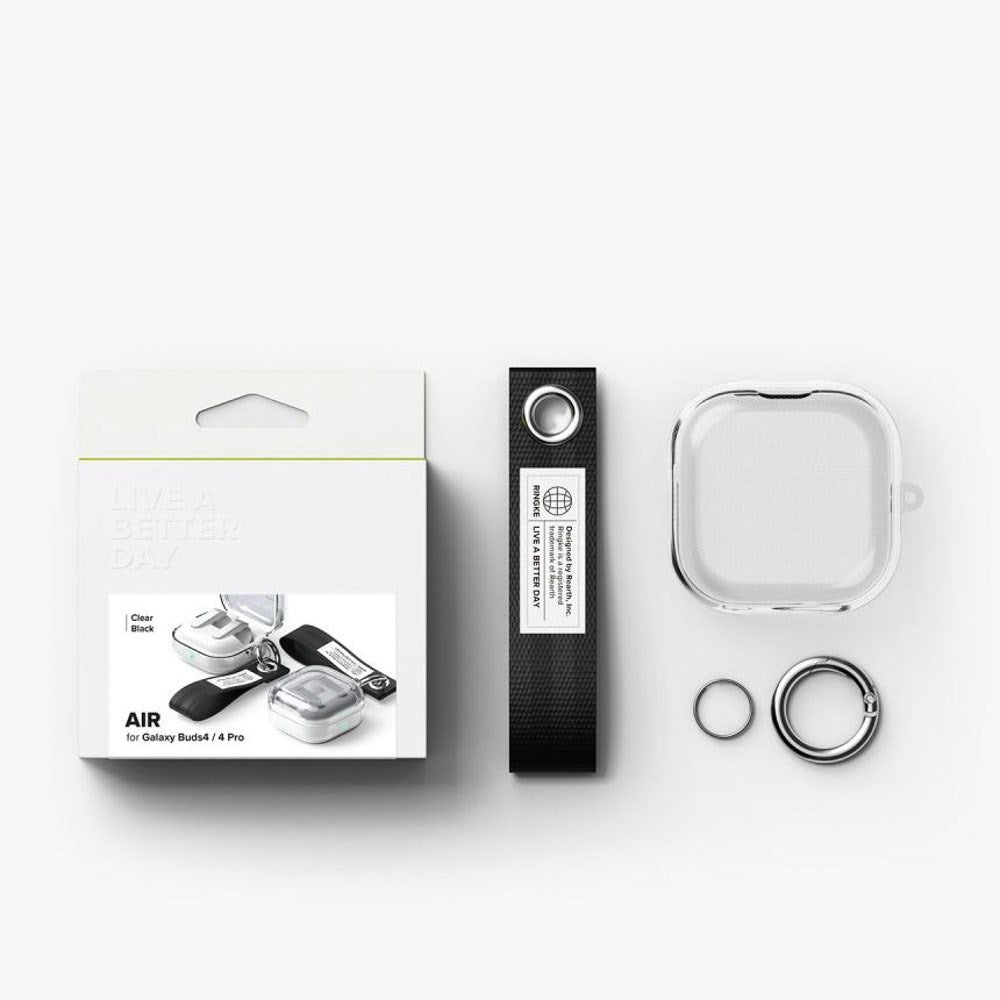 Samsung Galaxy Buds 4 / 4 Pro Ringke Air Plast Deksel - Gjennomsiktig