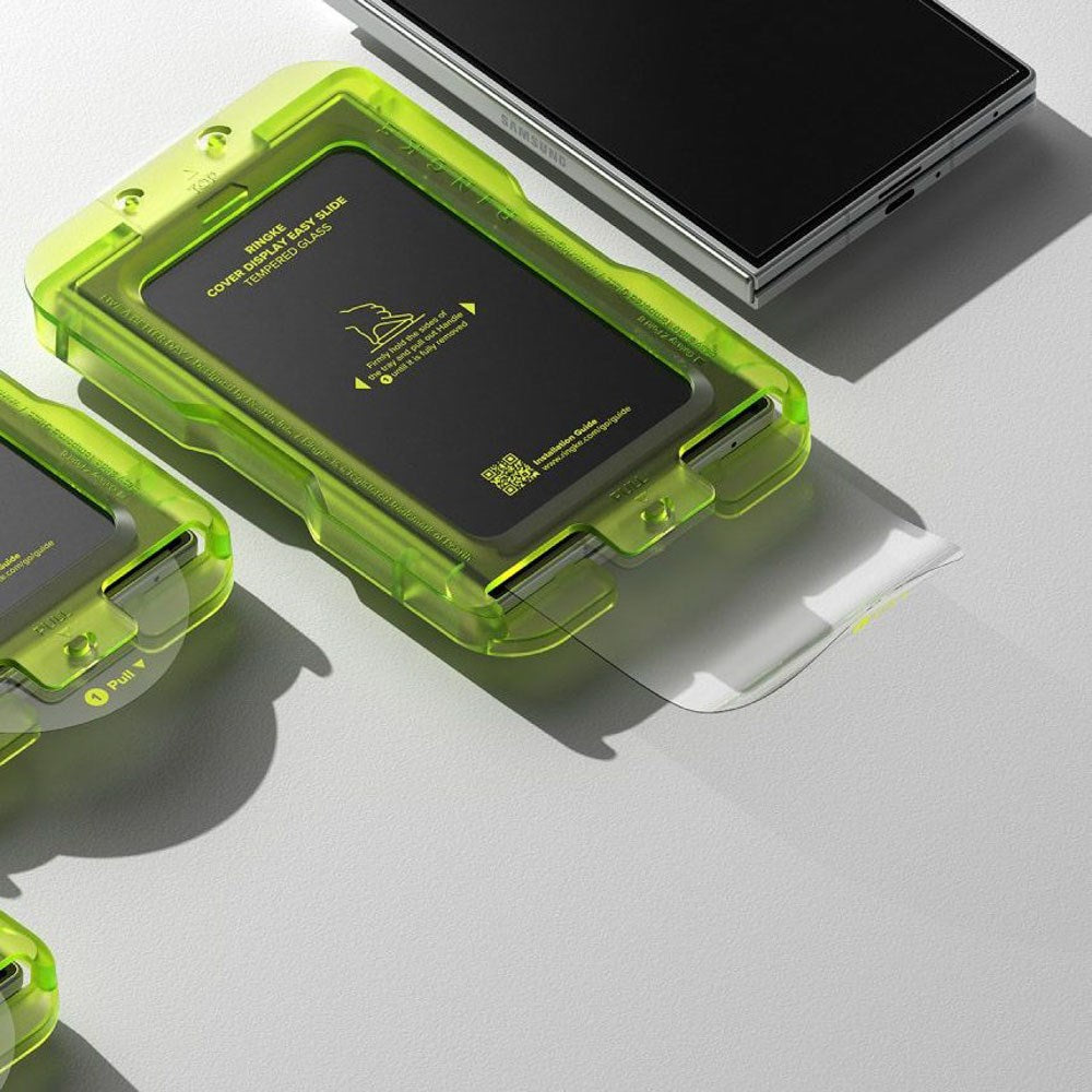 Samsung Galaxy Z Fold8 Ringke Cover Display Easy Slide Beskyttelsesglass m. Monteringsramme - 2 stk - Gjennomsiktig