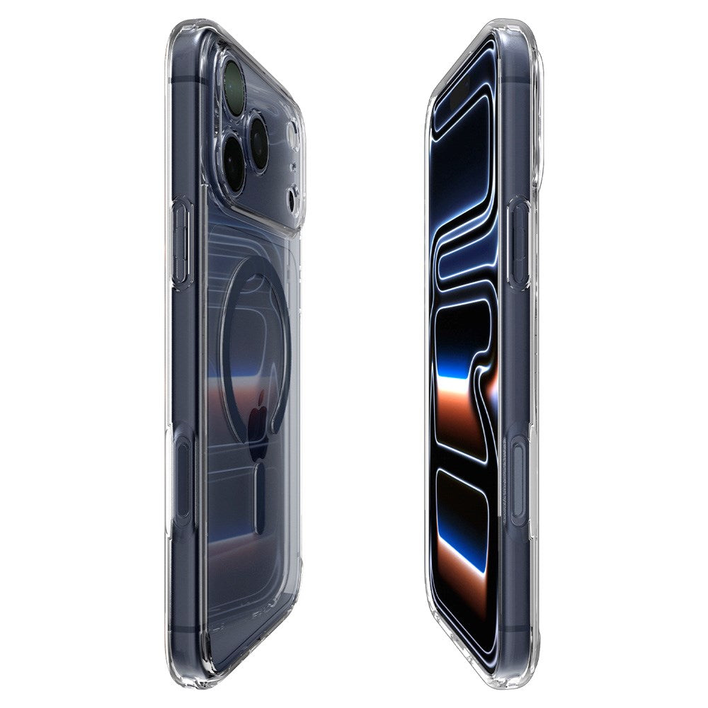 iPhone 17 Pro Max Spigen Ultra Hybrid Deksel - MagSafe Kompatibel - Gjennomsiktig / Blå