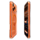 iPhone 17 Pro Max Spigen Ultra Hybrid Deksel - MagSafe Kompatibel - Gjennomsiktig / Oransje