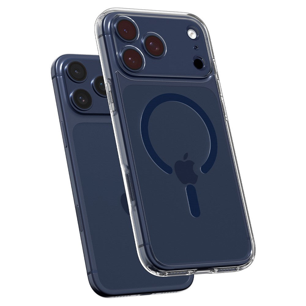 iPhone 17 Pro Spigen Ultra Hybrid Deksel - MagSafe Kompatibel - Gjennomsiktig / Blå