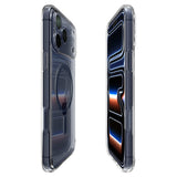 iPhone 17 Pro Spigen Ultra Hybrid Deksel - MagSafe Kompatibel - Gjennomsiktig / Blå