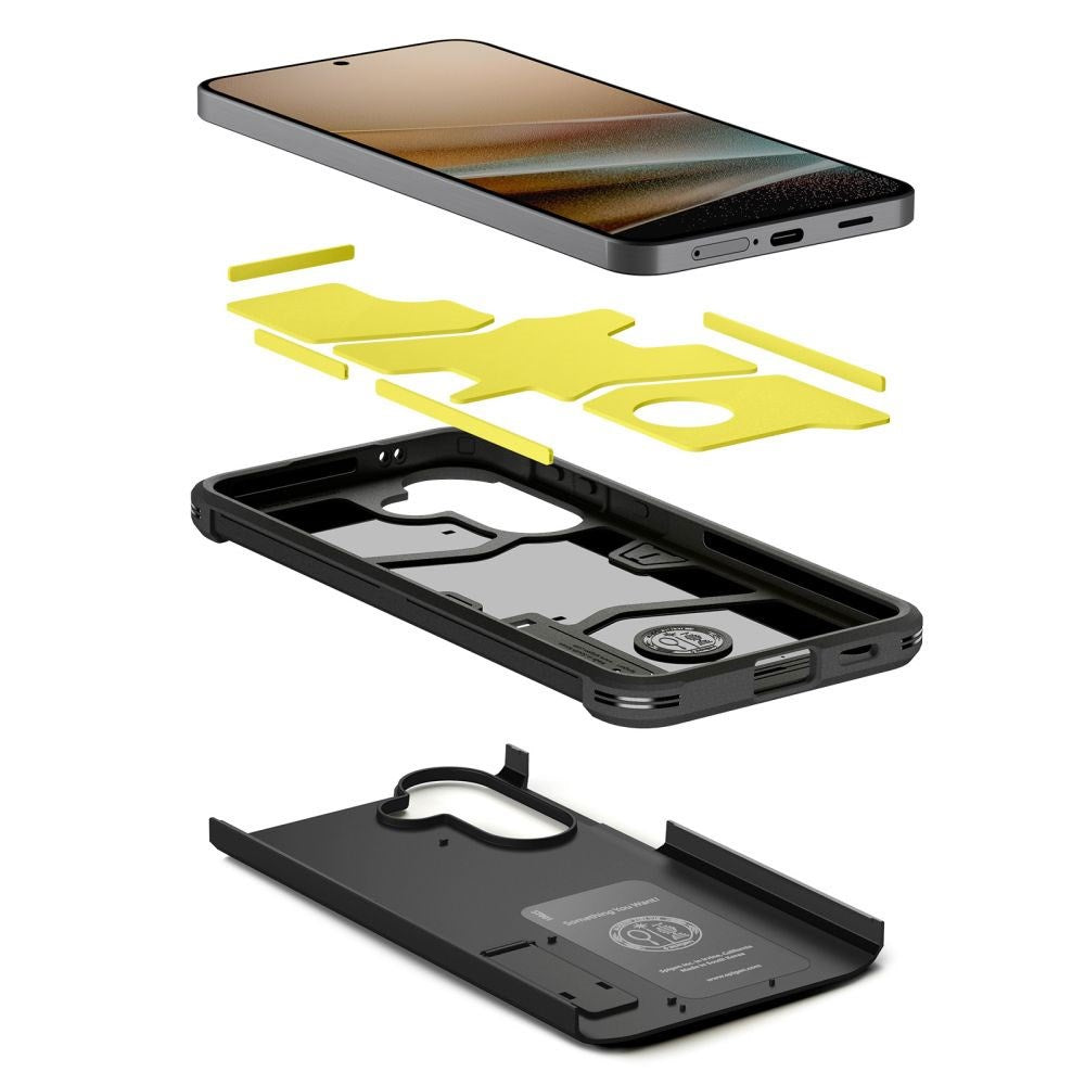 Samsung Galaxy A57 Spigen Tough Armor T Deksel med Stativ - Svart