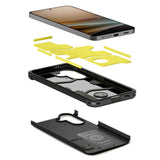 Samsung Galaxy A57 Spigen Tough Armor T Deksel med Stativ - Svart