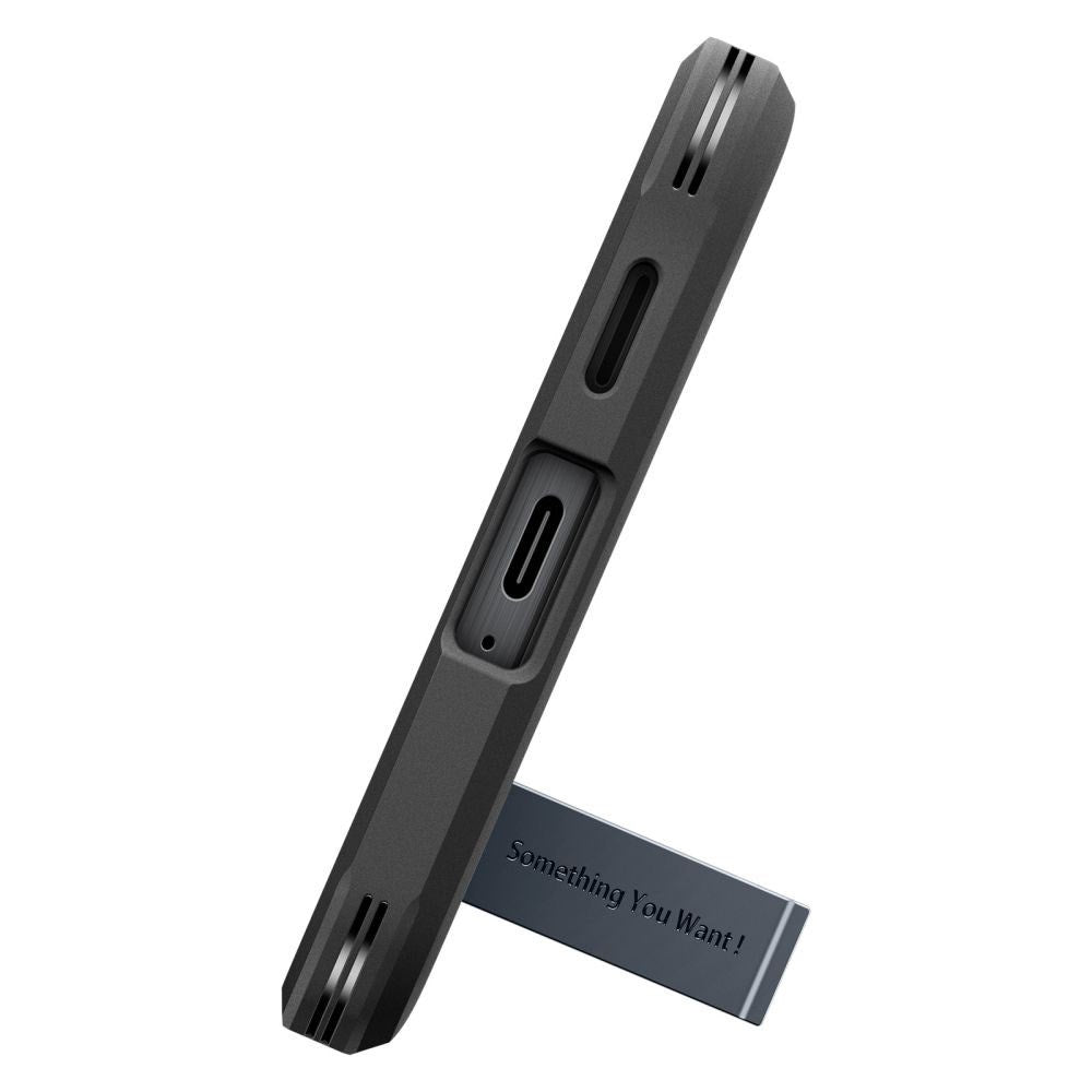 Samsung Galaxy A57 Spigen Tough Armor T Deksel med Stativ - Blå