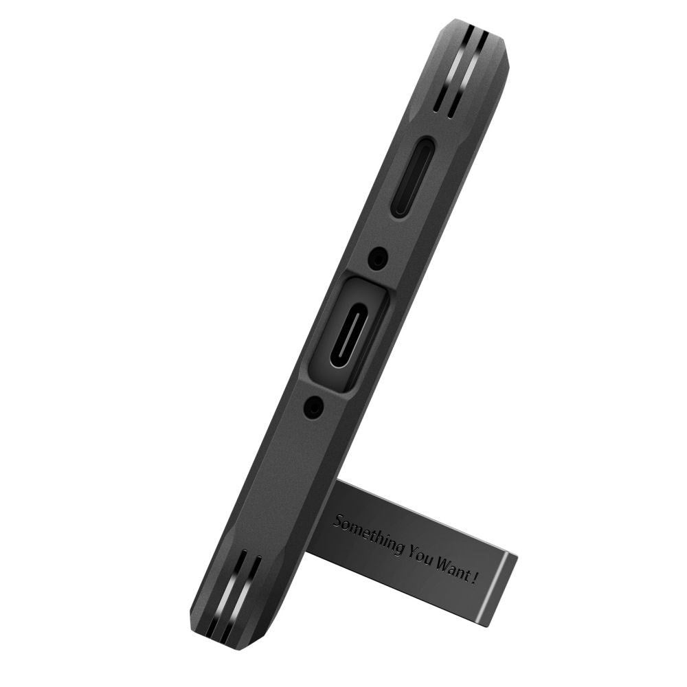 Samsung Galaxy A37 Spigen Tough Armor T Deksel med Stativ - Svart