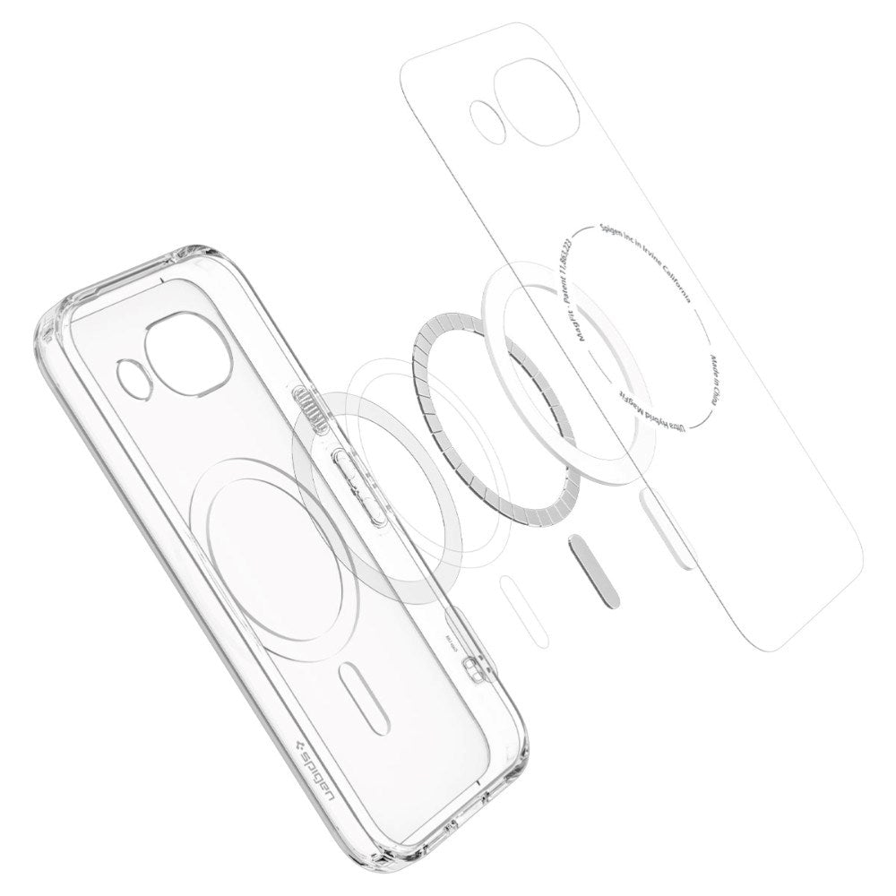 Google Pixel 10a Spigen Ultra Hybrid Deksel - MagSafe Kompatibel - Gjennomsiktig