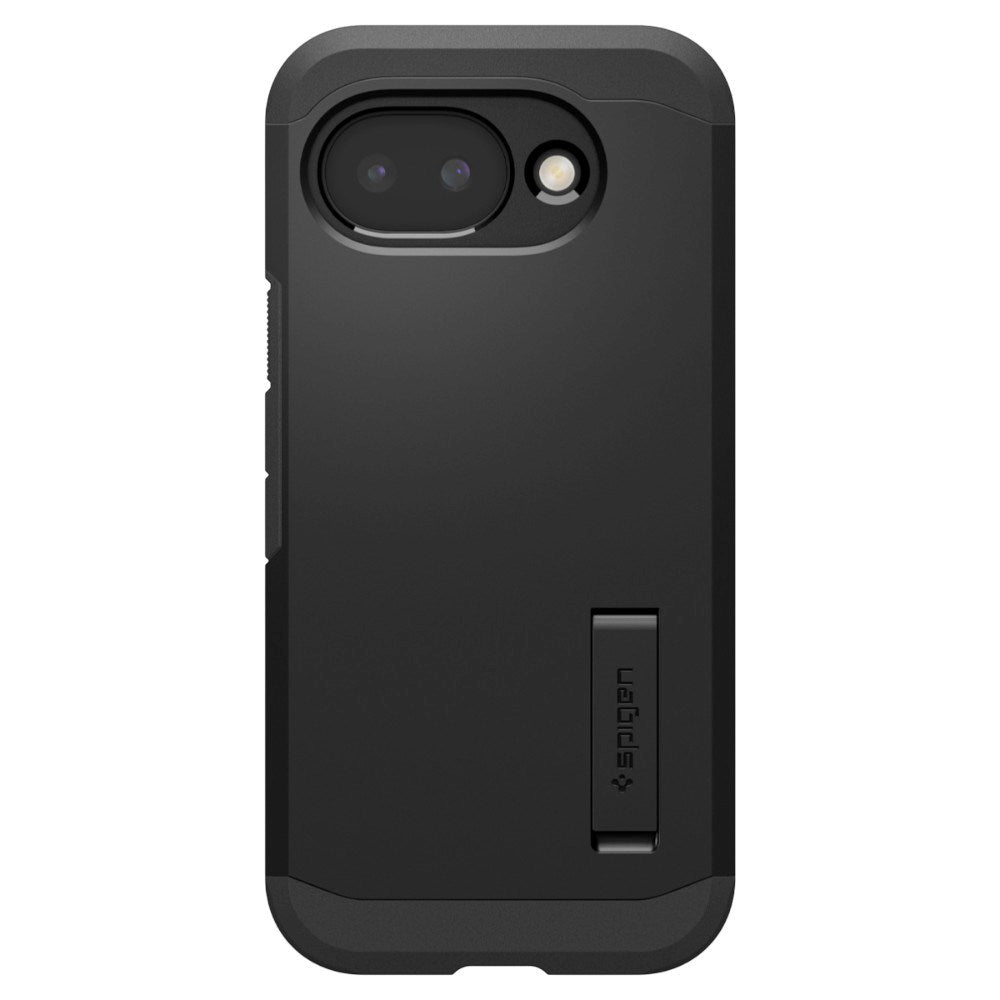 Google Pixel 10a Spigen Tough Armor Hybrid Deksel m. Stativfunksjon - MagSafe Kompatibel - Svart