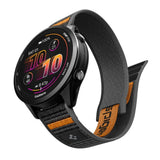 Spigen Athlex Air Universal Nylonrem (22 mm) - Svart / Oransje