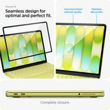 MacBook Neo 13 A18 Pro (2026) Spigen Glass tR Slim Herdet Skjermbeskyttelsesglass - Gjennomsiktig / Svart Kant