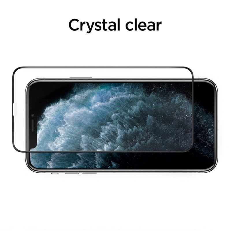 iPhone 11 Pro Max Spigen Align Glass Skjermbeskyttelse - Case Friendly - Gjennomsiktig