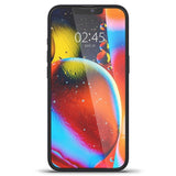 iPhone 13 Mini Spigen Skjermbeskyttelse - Gjennomsiktig / Svart Kant