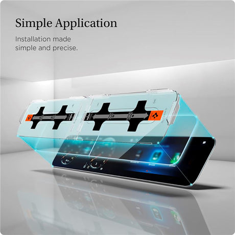 Mercedes A-Class (2020 / 2021) Spigen EZ Skærmbeskyttelse Til Display & Touch Skærm - 2 Pack - Gennemsigtig