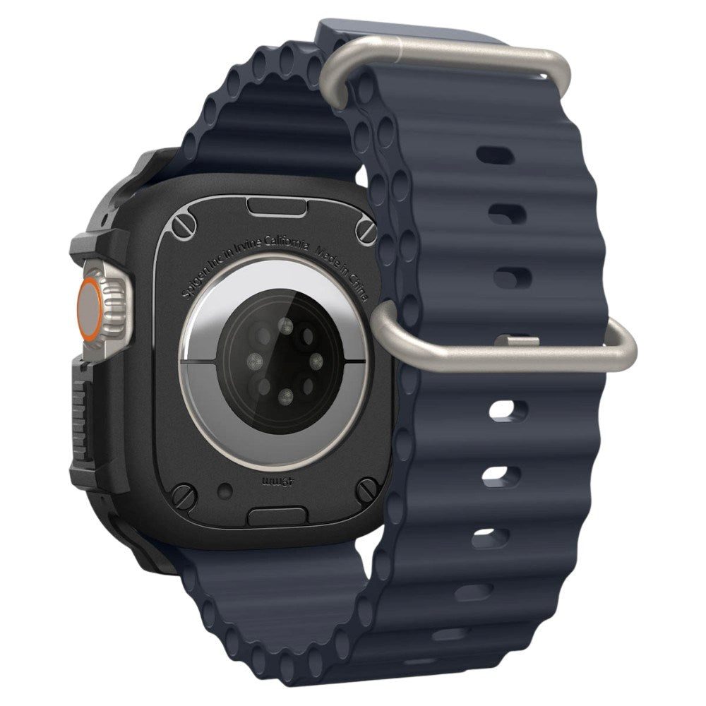 Apple Watch Ultra 3 / 2 / 1 (49mm) Spigen Rugged Armor Deksel - Svart