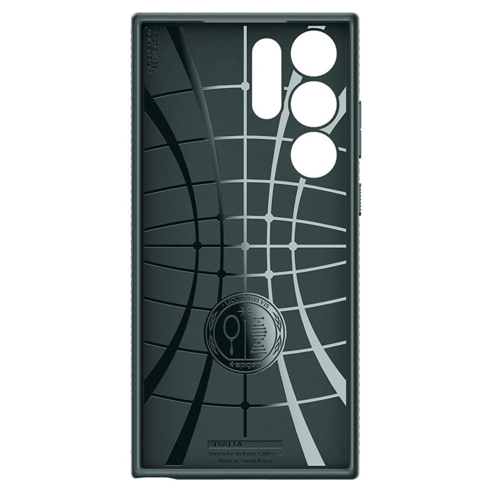 Samsung Galaxy S23 Ultra Spigen Liquid Air - Fleksibelt Plast Deksel - Grønn