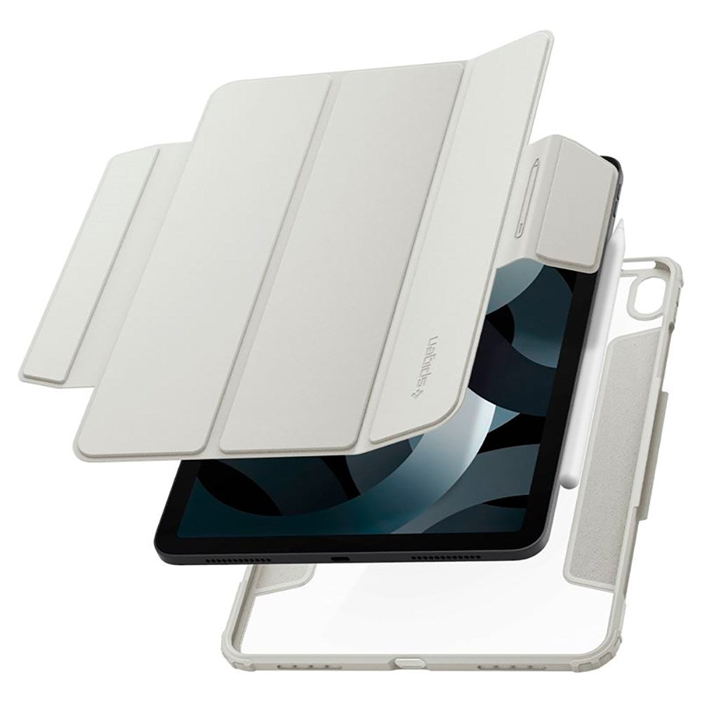iPad Air 11-10.9" (2026-2020) Spigen Air Skin Pro Skinn Flip Deksel - Grå
