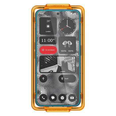 Nothing Phone (2) Spigen AlignMaster Glass tR Skjermbeskyttelse - 2 stk - Case Friendly - Gjennomsiktig