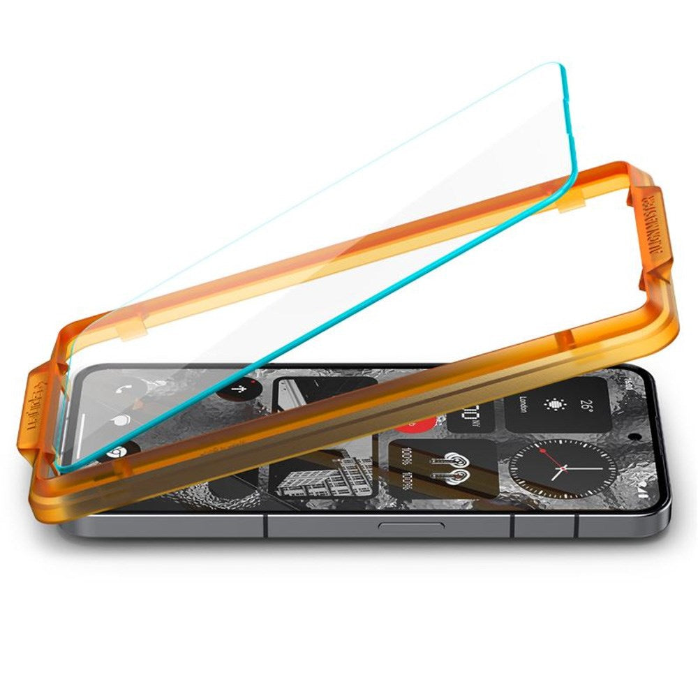 Nothing Phone (2) Spigen AlignMaster Glass tR Skjermbeskyttelse - 2 stk - Case Friendly - Gjennomsiktig