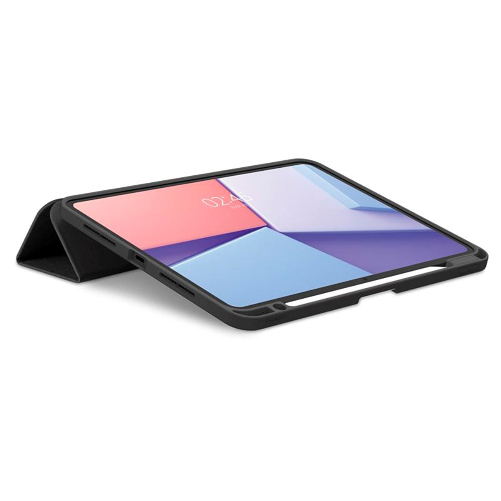 iPad Pro 11" (2025 / 2024) Spigen Urban Fit Stoff Deksel med Pekepenn Holder - Svart