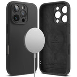 iPhone 16 Pro Max Ringke Silikon Deksel - MagSafe Kompatibel - Svart