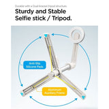 Spigen Tripod Selfie Stick - MagSafe Kompatibel - Hvit