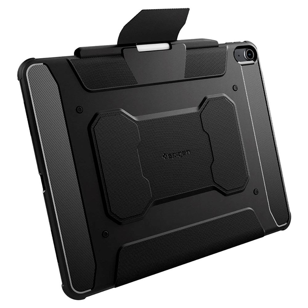 iPad Air 13" (2026 / 2025 / 2024) Spigen Rugged Armor Pro Deksel m. Apple Pencil Holder - Svart