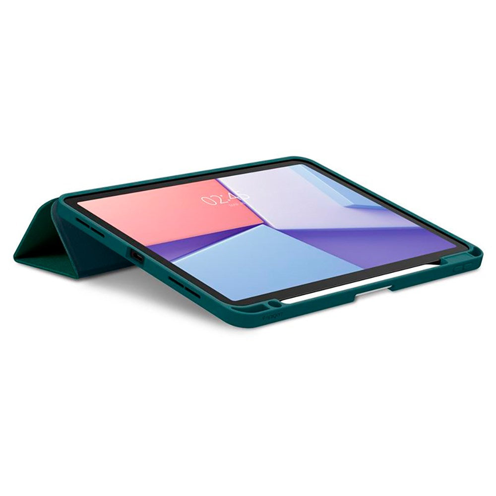 iPad Air 11" (2026 / 2025 / 2024) Spigen Urban Fit Stoff Deksel m. Penneholder - Grønn