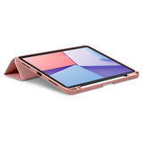 iPad Air 11" (2026 / 2025 / 2024) Spigen Urban Fit Stoff Deksel m. Penneholder - Rose Gold