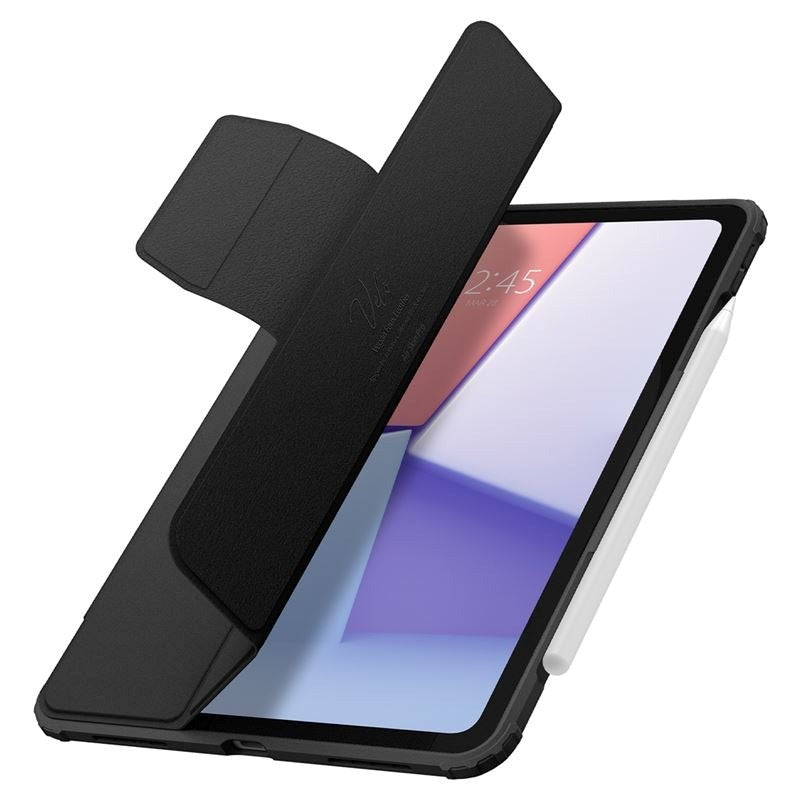 iPad Air 11" (2026 / 2025 / 2024) Spigen Air Skin Pro Skinn Flip Deksel - Sort