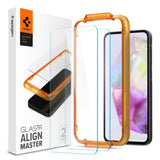 Samsung Galaxy A35 (5G) Spigen AlignMaster Glass tR Skjermbeskyttelse - 2 stk - Case Friendly - Gjennomsiktig