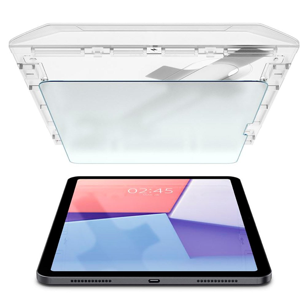 iPad Air 11" (2026 / 2025 / 2024) Spigen Paper Touch EZ Fit Glas.tR Skjermbeskytter - Case Friendly - Gjennomsiktig