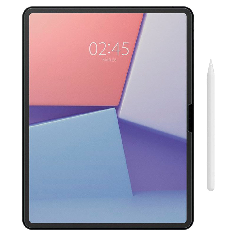 iPad Air 13" (2026 / 2025 / 2024) Spigen Paper Touch EZ Fit Glas.tR Skjermbeskytter - Case Friendly - Gjennomsiktig