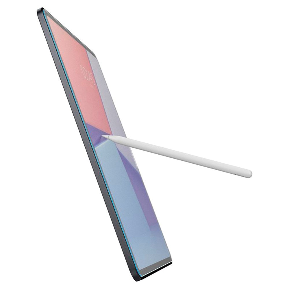 iPad Air 13" (2026 / 2025 / 2024) Spigen Paper Touch EZ Fit Glas.tR Skjermbeskytter - Case Friendly - Gjennomsiktig